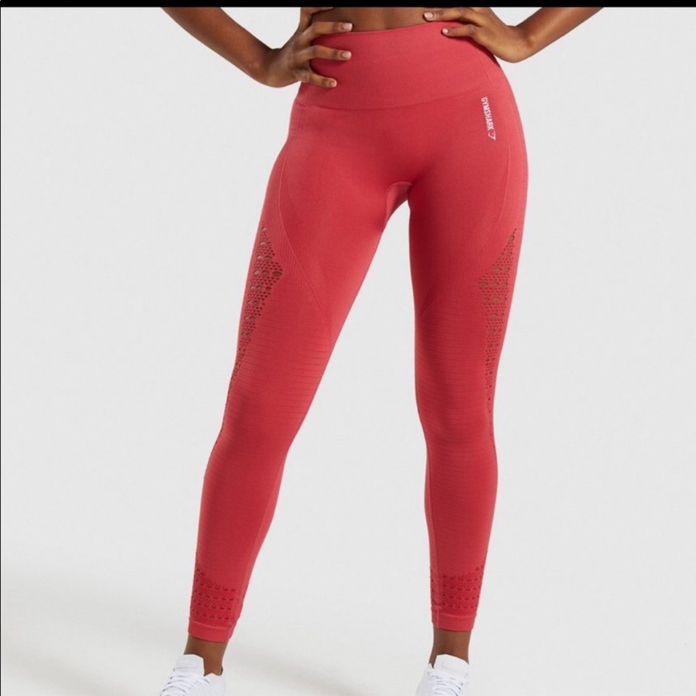 Gymshark Energy+ Seamless Leggings - Red